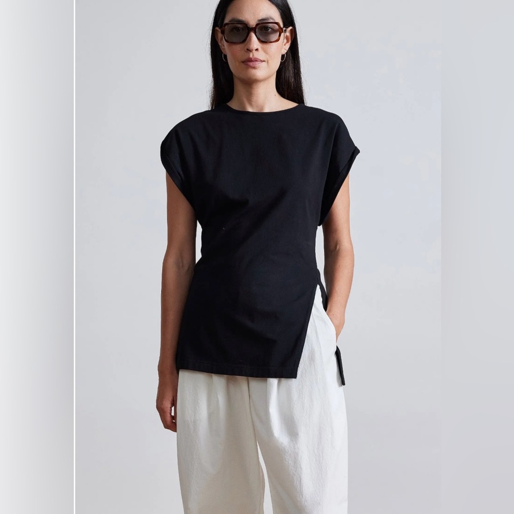 Apiece Apart Black Tunic Top